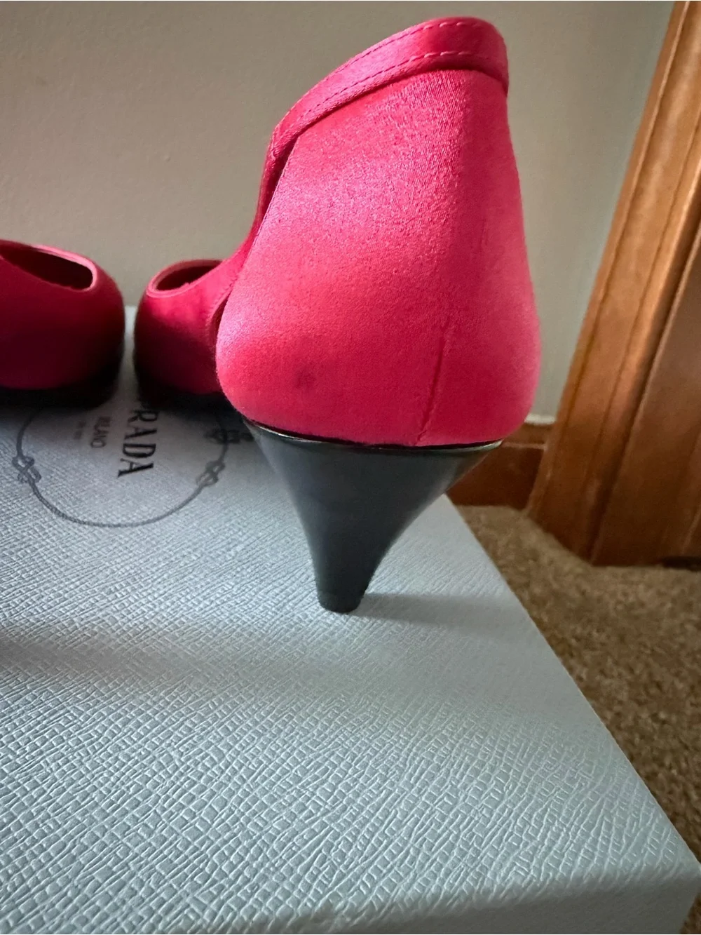 Prada Pink cut out heels